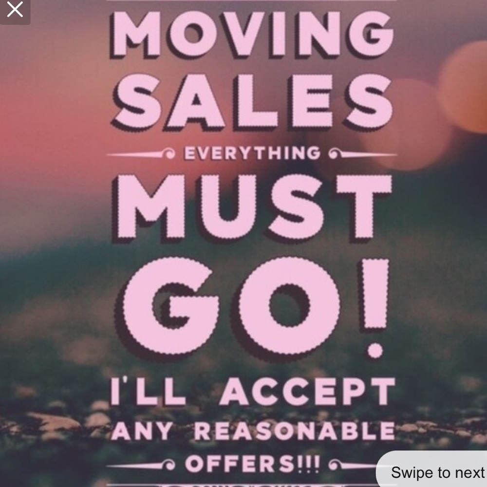 MOVING SALE